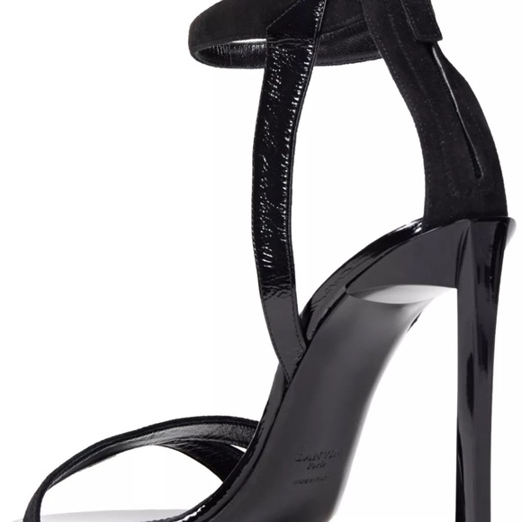 LANVIN Leather Ankle Strap Sandals US9 EU39 Rear Zip Made in Italy - Picture 4 of 7